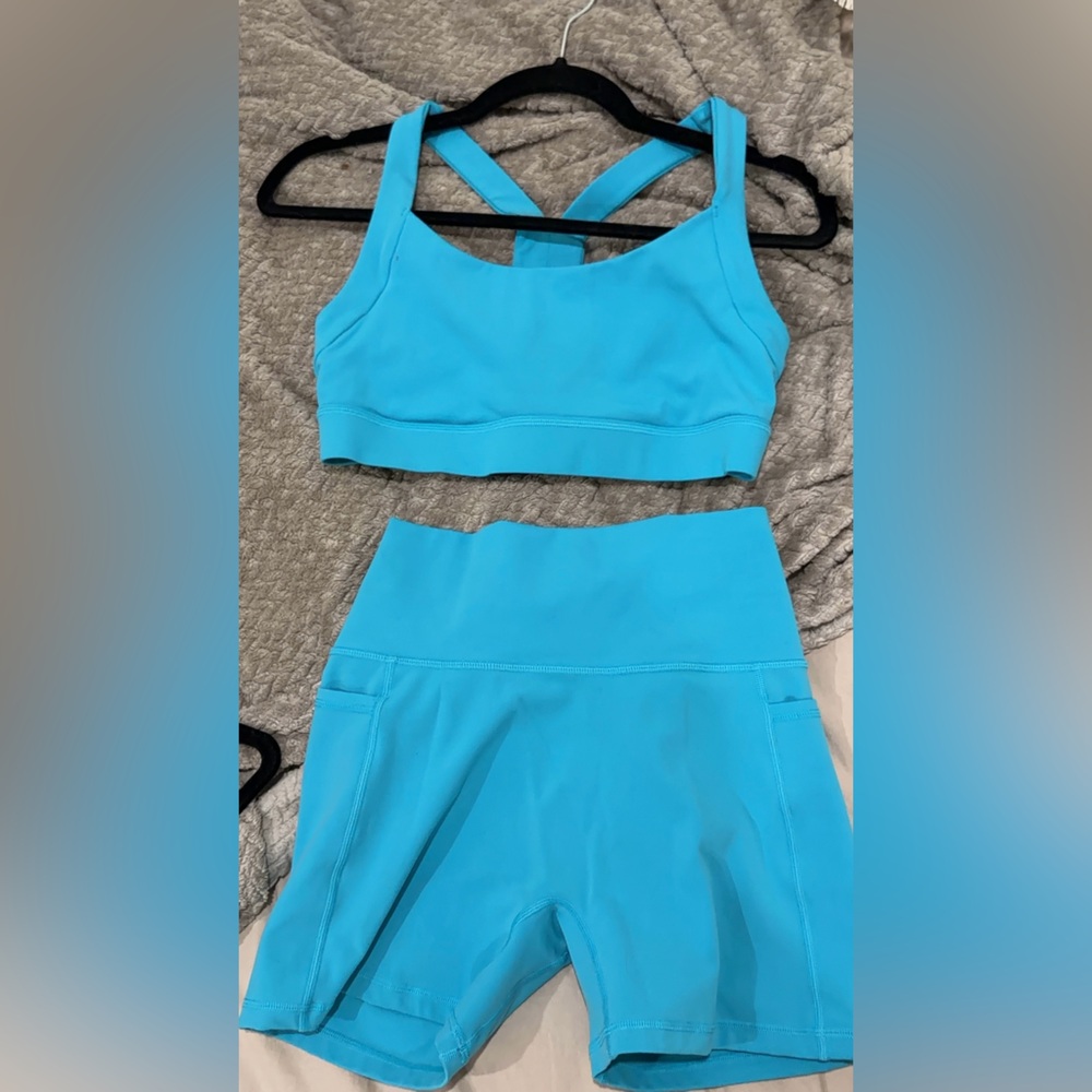 Women's Blue Activewear Set